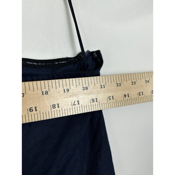 J. CREW Women’s Size XXL One-Shoulder Linen Shift Dress Navy Blue NWT - Picture 5 of 14